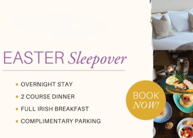 Cosy hotel room and gourmet dining for Easter Sleepover deal at Louis Fitzgerald Hotel.