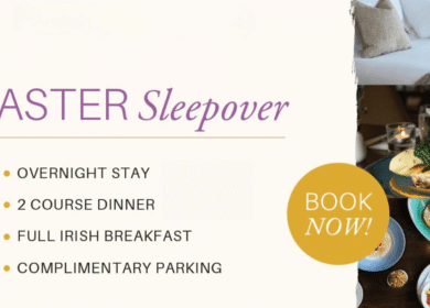 Easter Sleepover offer at Louis Fitzgerald Hotel with dining options and cosy accommodation.