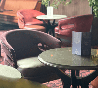 Cosy lounge area with plush chairs at Louis Fitzgerald Hotel, Dublin.